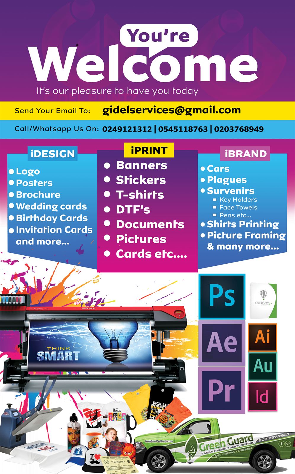 Gidel Services entrance branding